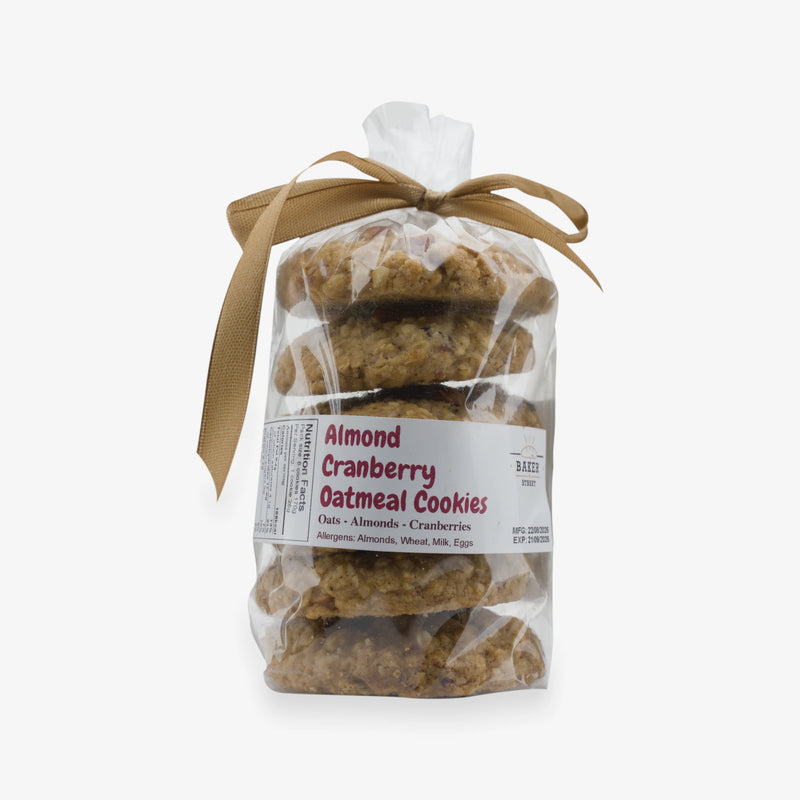 Almond Cranberry Oatmeal Cookies (Pack of 6)